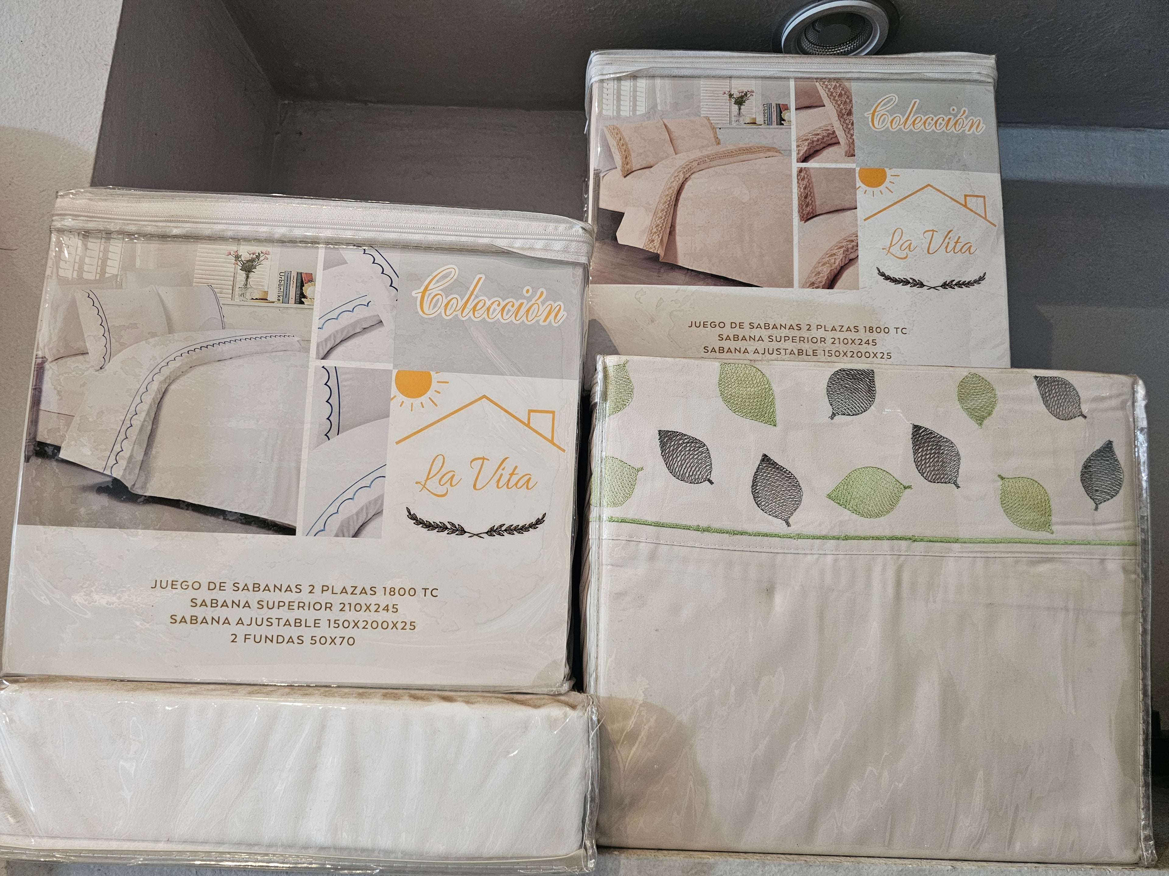 Parure de lit La Vita Collection – 2 places (1800 TC)